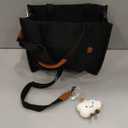 Firecolor Chic Large Sturdy Canvas Tote Bag -27" X 16" X 8" Extra Big Largest Grocery Shopping Beach Reusable Totes Bags (Black) 