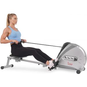 Sunny Health & Fitness Foldable Rowing Machine with LCD Monitor
Full-Body Cardio, Adjustable Resistance, LCD Digital Monitor, Foldable Design, Comfortable Seat