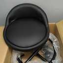Rolling Stool with Backrest Low Height Rolling Stools, Low Roller Stool Chair, Roller Seats for Home, Office, Garage, Shop, Library