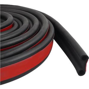 Truck Tonneau Cover Seal, Camper Shell Seal Rubber Weather Stripping with Double Hole, Universal Tailgate Seals for Pickups Trucks Campers Cars(24.6Ft)