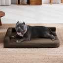Cooling Gel Memory Foam Orthopedic Dog Bed for Medium Dogs with Arthritis