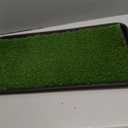 Ottomanson Artificial Grass Puppy Potty Training Pad with Tray, 15" x 30" Reusable Pee Pad for Small Pets and Dogs