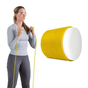 THERABAND Latex Resistance Tubing, Yellow, Light Level 1, 25 ft Roll, Professional Grade for Upper and Lower Body Workouts, Cut-to-Length, Color-Coded Resistance Levels