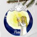 Stained Glass Peace Angel Christmas Ornament: Christmas Tree Ornaments & Decor, Holiday Decor  Holiday Presents, Gift Ideas & Gifts for Friends, Coworker, and Family