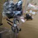 TUTOTAK Bar Cart, Home Bar Serving Cart with 3-Tier Shelf, Drink Cart with Rack, Glass Holder, Rolling bar carts for The Home, Living Room, Brown BC01BB035