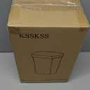 3 Pack Bathroom Small Trash Can with Lid, 2.6 Gallon Slim Garbage Bin with Pop-Up Lid, 10L Plastic Wastebasket for Bedroom, Office, Kitchen, Toilet (Black)