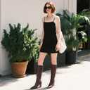 Knee High Boots for Women 3-Inch Chunky Heel Pointed Toe Side Zipper Fall Boots Dressy Comfortable Fashion (8.5, Dark Brown)