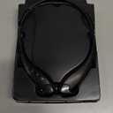 Neckband Bluetooth Headphones, Around The Neck Headphones 24H+ Playtime, Bluetooth Headsets with Call Vibration, Shark Jaw Design Wireless Earbuds+Noise Isolation/Built-in Mic/IPX7 Waterproof (Black)