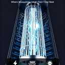 Minimoon Bug Zapper Outdoor 4000V Powerful Electric Mosquito Zapper, 15w Fly Trap Outdoor, IPX4, Corded Fly Zapper for Indoor, Yard, Backyard, Patio, Camping (Black)