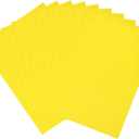 MECCANIXITY 10 Sheet Corrugated Cardboard Paper, 20 x 14 Inch Corrugated Wrap Paper Sheet Flat Cardboard Insert for DIY Art Crafts Packing Shipping Mailing, Yellow