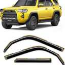 in-Channel Window Rain Guard for Fit for Toyota 4Runner 2010-2024 Rain Guards Side Window Visors Low Profile Vent Visor Window Deflectors Vent Shades Car Accessories