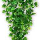 2 Pack Artificial Hanging Ivy Plants (3.6ft) - Fake Vine Greenery for Indoor/Outdoor Decor, Wedding & Photography - No Basket Included