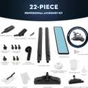Heavy-Duty Steam Cleaner - 1500W Multipurpose Handheld Floor Steamer with 22 Accessories 16ft Cord for Home, Car Detailing, Tile, Grout, Carpet, Wallpaper, Upholstery, Window, Deep Cleaning