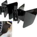 2pcs Motorcycle E Track Wheel Chock E Track Dirt Bike Wheel Chock Supports Tires up to 6 inch Wide