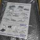 7 code Large Dish Drying Rack for Kitchen Counter, Detachable Large Capacity Dish Drainer Organizer, 2-Tier Dish Racks with Utensil Holder, Black