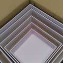 5 Pcs Acrylic Gold Risers Display Stands, Mirrored Food Risers for Buffet Table, Nesting Acrylic Cube Boxes for Jewelry Purse Perfume, Gold Cake Stand for Dessert Display Catering Supplies