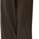 KISSMODA Womens Palazzo Lounge Pants Drawstring Elastic Waist Wide Leg Pants with Pockets Casual Boho Trousers (Brown, XL)