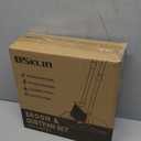 Pink Broom and Dustpan Set, 52 Long Adjustable Handle Broom with Dustpan Combo Set with Dust Pan Teeth to Clean Hair for Home Lobby Office