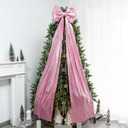 Christmas Tree Topper Bow67x16 Inch Extra Large Room Decor Ribbon Bow for Wedding Engagement Birthday PartyGiant Xmas Bow Decorations for Home Wreath Door Wall(Pink)