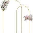 Wedding Arch, Metal Arch Backdrop Stand, Balloon Arch Stand Wedding Frame for Ceremony Decoration (Gold, 7.2FT, 6FT Arch Backdrop)