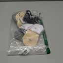 No Show Socks Womens, Premium Cotton Low Cut Non Slip Invisible Liner Socks 4/8 Pairs (A_white+black+grey+beige)