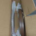 Small Round Side Table - 3-Tier Oval Accent Table for Small Spaces, Rustic Wood and Metal Couch End Table, Nightstand for Bedroom or End Table Living Room, Easy to Assemble, Rustic Walnut (1-Pack)