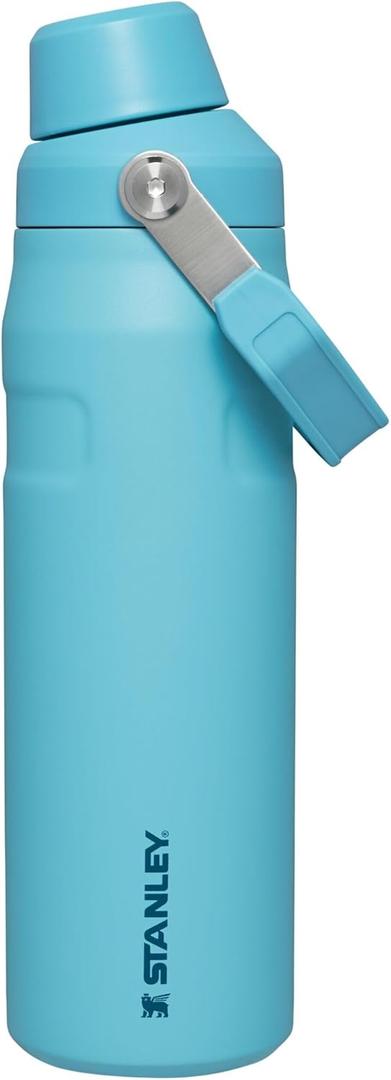 Stanley IceFlow Fast Flow Water Bottle | Angled Spout Lid | Lightweight & Leakproof for Travel & Sports | Insulated Stainless Steel | BPA-Free (Pool)
