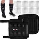 Wrist Ankle Weights with Removable Steel Bars, 1 Pair Adjustable Arm Leg Weights for Men and Women, No Leakage Design, Weighted Wrist Bands for Walking Jogging Yoga Pilates, One Size