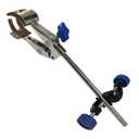OESS Lab Clamp 4 Prong Finger Style Cork-Coated Head and A Black Laboratory Stand Clip