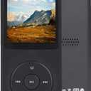 MP3 Player - Music Player with Bluetooth 5.2 HiFi Sound Shuffle Single Loop FM Radio Built-in HD Speaker Voice Recorder Mini Design Ideal for Sport Supports up to 128GB TF Card-BY3