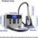 ATTEN ST-862D Lead-free Hot Air Gun Soldering Station Intelligent Digital Display 1000W ST862D Rework Station For PCB Chip Soldering Repair