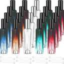 Domensi 20 Pcs 10/15/20/30 ml Perfume Travel Refillable Glass Bottles Spray Bottle Perfume Atomizer for Cologne Dispenser Leak-proof Fragrance Bottles Atomizer Pump Kit (15 ml,Amber Color)