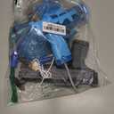 Electric Water Gun for Adults Kids, 2 Pack Automatic Squirt Watergun Pistol with Led Lights, Summer Outdoor Pool Beach Party Toys, Black and Blue