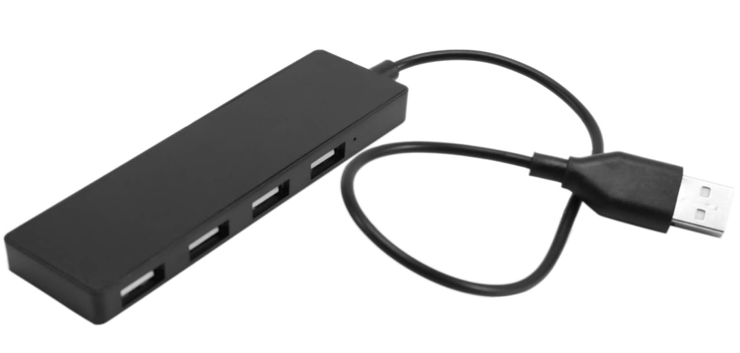 ultra slim USB Hub 4-port USB 2.0 Hub black