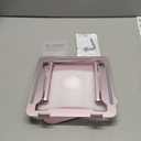 Adjustable Laptop Stand, Computer Stand with 360 Rotating Base, Ergonomic Laptop Riser Mount for Desk Foldable Portable Computer Desk Fits with MacBook Pro Air (10-16") - Pink