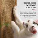 7 Ruby Road Wall Mounted Cat Scratcher with Multidirectional Sisal - Indoor Cat Wall Scratcher Post for Furniture Protection (Natural)