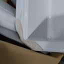 KRAUS Turino 33-inch Fireclay Workstation Drop-In/Undermount Single Bowl Kitchen Sink in Gloss White, KFDW1-33GWH