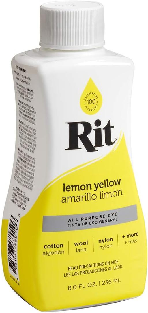 All-Purpose Liquid Dye, Lemon Yellow (8 oz No. 7: Color: Lemon Yellow)