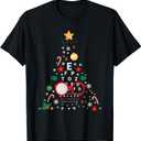 Christmas Tree Optician Optometrist | Merry Xmas New Year T-Shirt, S