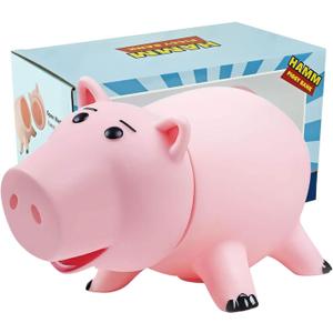 PHOCAS Hairphocas Cute Pink Pig Money Box Plastic Piggy Bank for Kid's Xmas Christmas Birthday Gift with Box