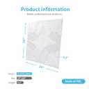 Art3d Drop Ceiling Tiles 24x24 in White (24-Pack, 96 Sq.ft), 3D Wainscoting Panels Glue Up 2x2