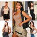 Women's Seamless Shapewear Tummy Control Bodysuit Body Shaper V Neck Seamless Butt Lifter Full Shaping Bodyshapers (XL)