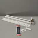 Motorized Blackout Smart Roller Blinds with Remote Control & Solar Panel - Automatic Electric Shades for Windows, Compatible with Alexa - White,23" W*72" H