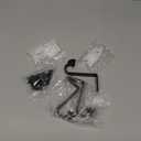 3 Pack Ceiling Curtain Rod Bracket Heavy Duty Single Curtain Rod Holders for 1 Inch Drapery Holder for Living Room Bedroom Black