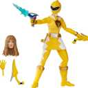 Power Rangers Lightning Collection Dino Thunder Yellow Ranger 6-Inch Premium Collectible Action Figure Toy with Accessories, Ages 4 and Up