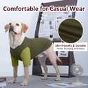 2 x 2 Pack Shirts for Large Dogs 4XL - Lightweight Breathable Dog Clothes, Prevent Overheating Summer Cool Tees for Travel, Hiking, Beach, Lounge Wear, Sleep, Green