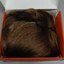 Hair Toppers for Women, 20 Inch Hand Tied Breathable Toppers Hair pieces for Women with Thinning Crown Middle Part Bangs Mix Human Hair Clip in Curly Lightweight Wiglets (Honey Brown,Side Bangs)