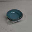 Gourmet Art Crackle 8.1" Melamine Salad and Pasta Bowls - Aquamarine 32 oz Set of 4