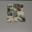 Winter Cardinal Red Birds Dining Table Runner, Pine Cone Needle Branches Holly Berry Snowflake Burlap Kitchen Decoration, Christmas Seasonal Indoor Outdoor Home Decor Party Supply 13 x 72 Inches