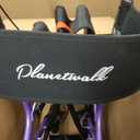 PLANET WALK Folding Rollator Walker for Seniors with 10" & 8" All-Terrain Thick Treaded Rubber Tires, 300lb Capacity Aluminum Frame, Breathable Seat & Backrest, Lightweight Mobility Aid, Purple